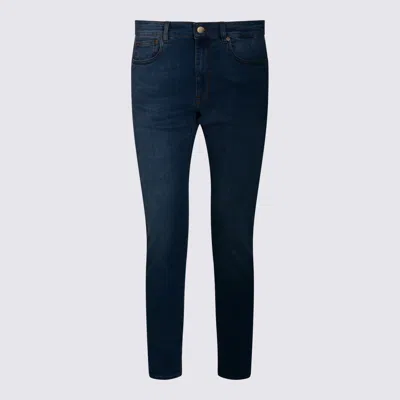 INCOTEX DARK BLUE COTTON JEANS