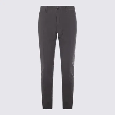 INCOTEX INCOTEX DARK GREY COTTON PANTS