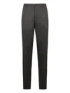 Incotex Dark Grey Cotton Trousers In Gray