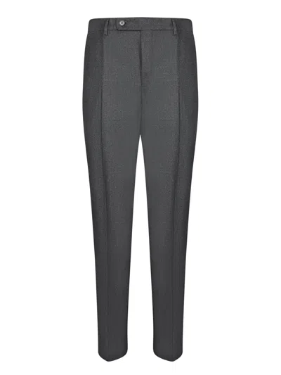 INCOTEX DARK GREY TAPERED PANTS