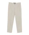 Incotex Cotton Trousers In Light Gray