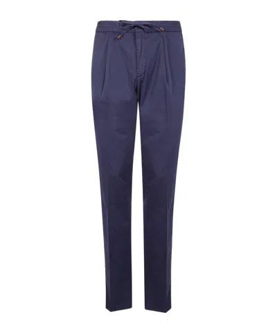 Incotex Drawstring Casual Pants In Black