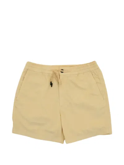 Incotex Drawstring Corduroy Shorts In Neutral