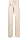 Incotex Plain Cotton Chino Trousers In Neutrals