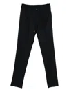 Incotex Drawstring Straight-leg Trousers In Black