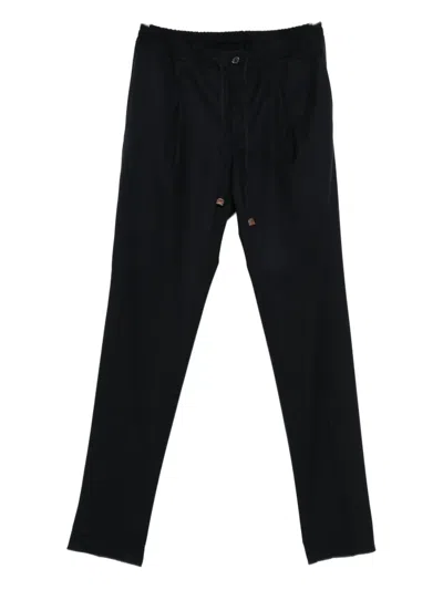 INCOTEX DRAWSTRING STRAIGHT-LEG TROUSERS