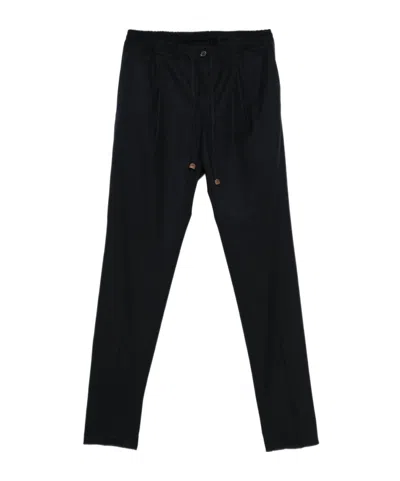 INCOTEX DRAWSTRING STRAIGHT-LEG TROUSERS