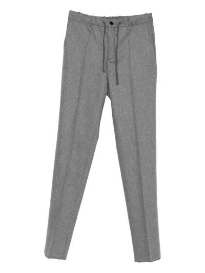 Incotex Drawstring-waist Pants In Gray