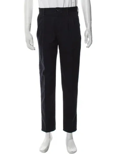 Pre-owned Incotex Dress Pants In Black/blue