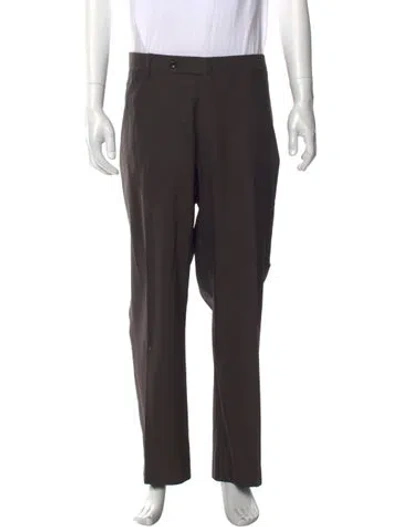 Pre-owned Incotex Dress Pants In Brown