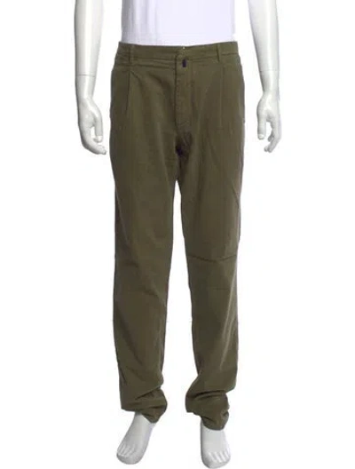 Pre-owned Incotex Dress Pants In Green