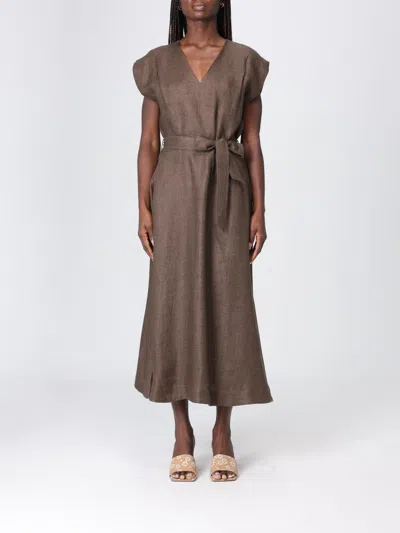 Incotex Dress Woman  In Brown