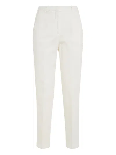 Incotex Elastic-waist Trousers In White