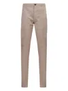 Incotex Trousers With Pockets And Belt Loops In Neutral