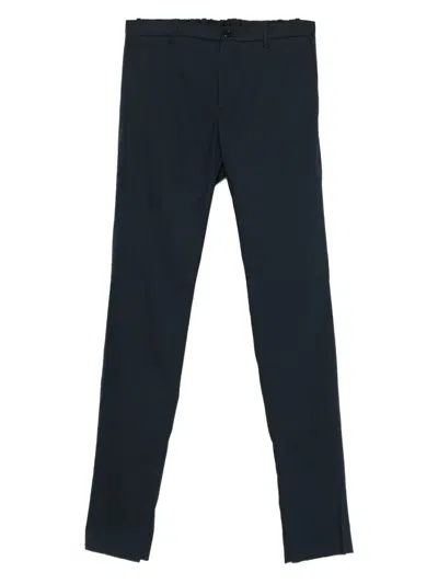 Incotex Elasticated-waist Trousers In Blue