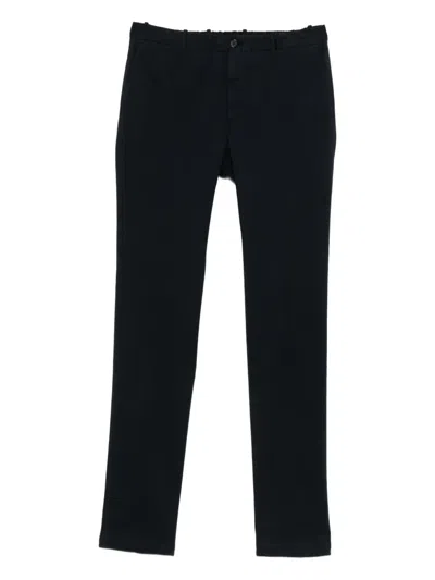 Incotex Elasticated-waist Trousers In Blue