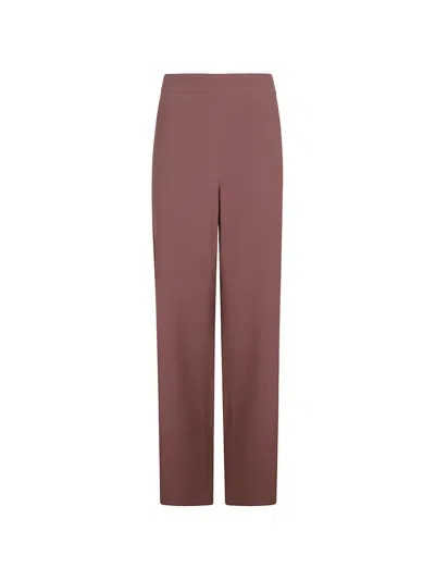 Incotex Elasticated-waistband Straight-leg Trousers In Pink