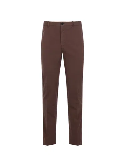 Incotex Elasticated-waistband Trousers In Brown