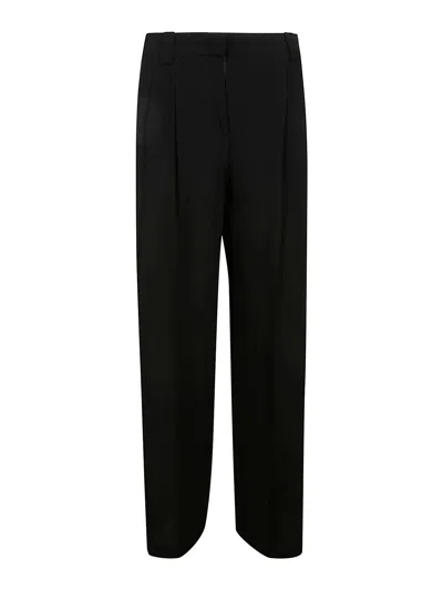 Incotex Pleat-detail Trousers In Black