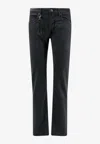 Incotex Essential Straight-leg Jeans In Black