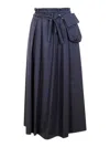 Incotex Falda Semilarga - Azul Oscuro