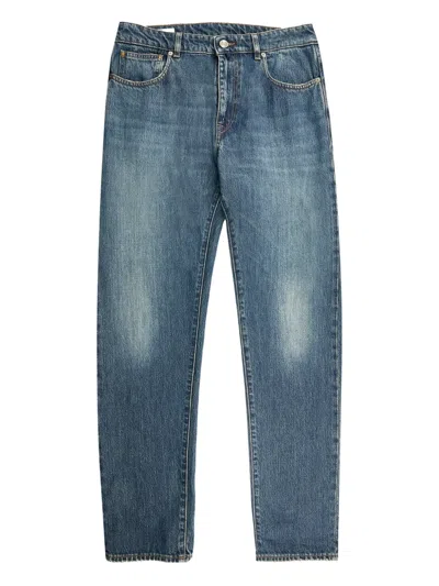 Incotex Five-pocket Cotton Jeans In Blue