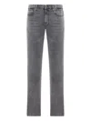 Incotex Cotton Denim Jeans In Gray