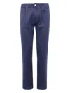 Incotex Five-pocket Trousers In Blue