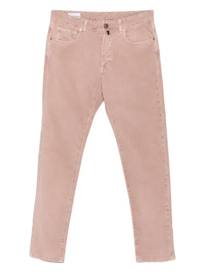 Incotex Five-pocket Trousers In Pink