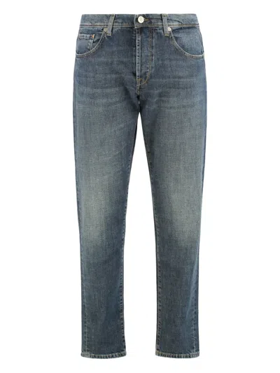 Incotex Five Pockets Jeans In Blue