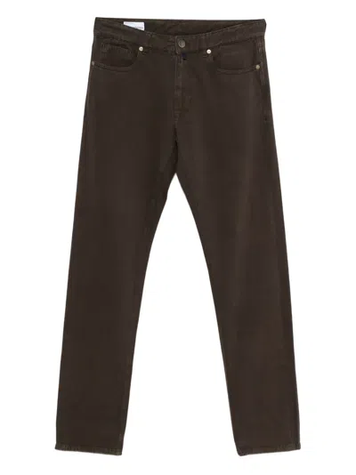 Incotex Five-pockets Trousers In Brown
