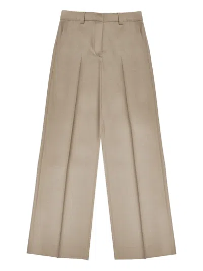 Incotex Flannel Trousers In Brown