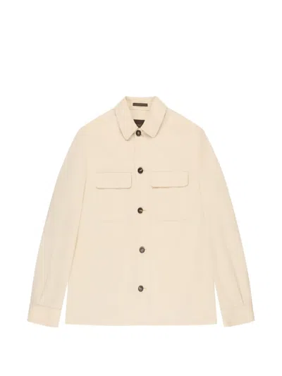 Incotex Flap-pocket Overshirt In Pink