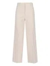 Incotex Wide-leg Cotton Trousers With Tailored Finish In Neutral