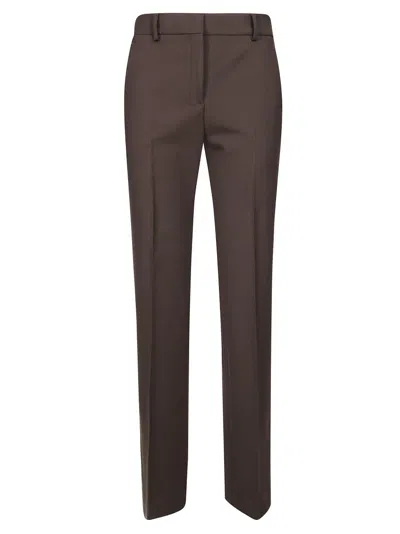 Incotex Flared Tailored Pants With High Waist And Structured Design In Gray