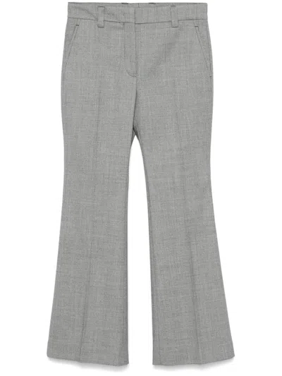 Incotex Flared Trousers In Grey