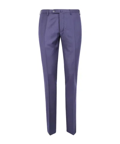 INCOTEX FLAT-FRONT COTTON TROUSERS