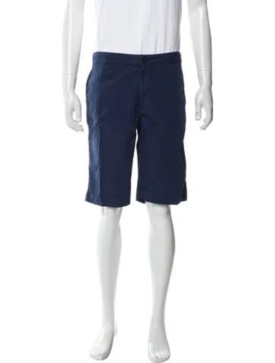 Pre-owned Incotex Flat Front Shorts In Blue