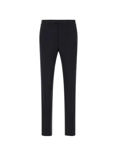 Incotex Teknotela Logo Patch Slim-fit Pants In Black