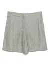 Incotex High-waisted Linen Bermudas Clothing