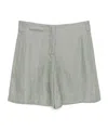 Incotex High-waisted Linen Bermudas Clothing