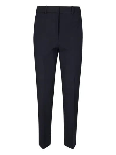 Incotex Straight-leg Tailored Pants With Subtle Hem Detailing In Blue