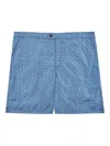 Incotex Geometric-print Swim Shorts In Blue