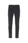 Incotex Dark Grey Logo-patch Straight-leg Jeans