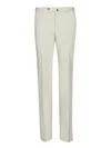 Incotex Batavia Light Grey Trousers In White