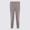 Incotex Straight-leg Tailored Pants With Subtle Pleats In Gray