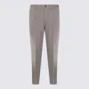 Incotex Straight-leg Tailored Pants With Subtle Pleats In Gray
