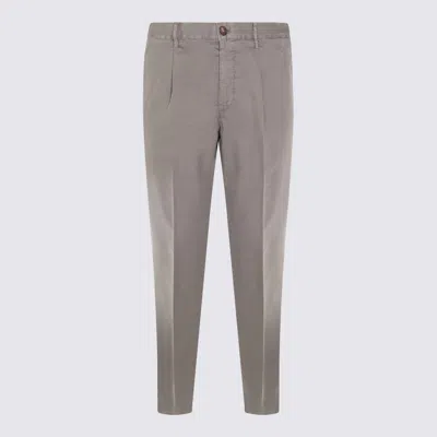 INCOTEX INCOTEX GREY COTTON PANTS