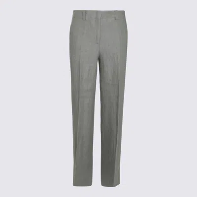 INCOTEX INCOTEX GREY LINEN PANTS