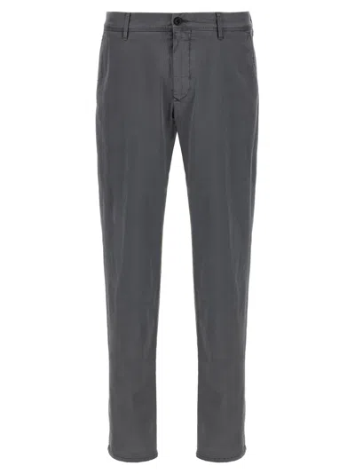 Incotex Grey Panama Cotton Pants